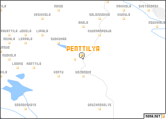 map of Penttilya