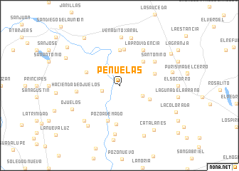 map of Peñuelas