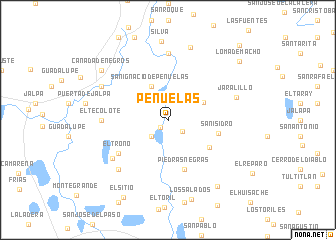map of Peñuelas