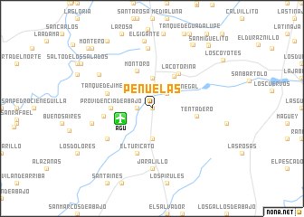 map of Peñuelas