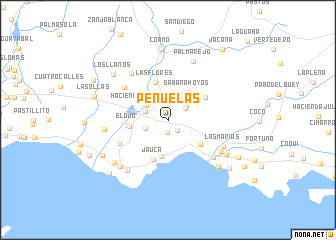 map of Penuelas