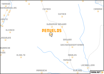 map of Peñuelos