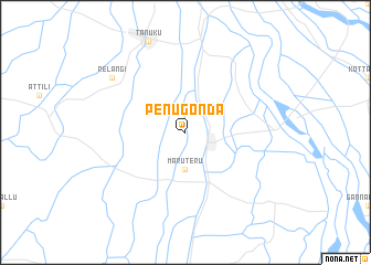 map of Penugonda