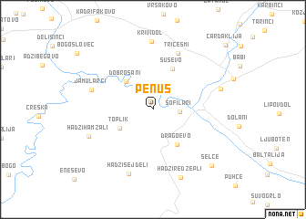 map of Penuš