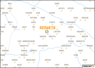 map of Penweta