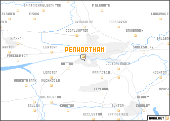 map of Penwortham