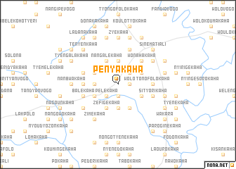 map of Pényakaha