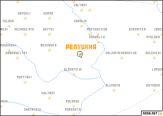 map of Penyukha