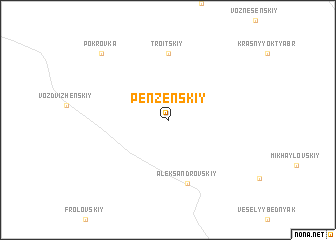 map of Penzenskiy