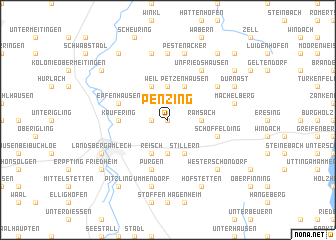 map of Penzing