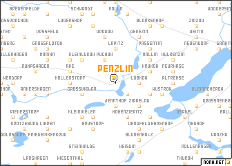 map of Penzlin