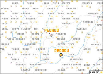 map of Péoaou