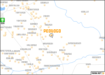 map of Péodogo