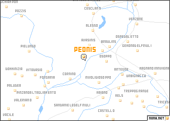 map of Peonis