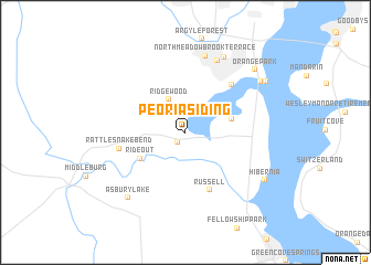 map of Peoria Siding