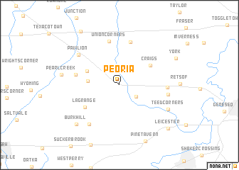 map of Peoria