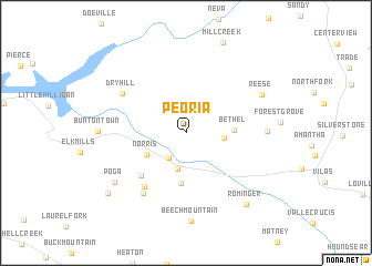 map of Peoria