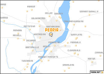 map of Peoria