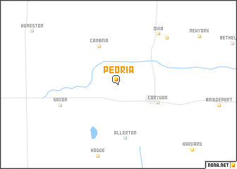 map of Peoria