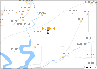 map of Peoria