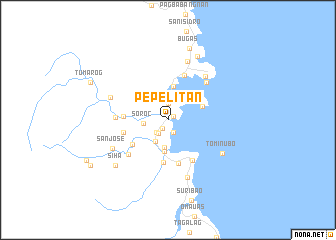 map of Pepelitan