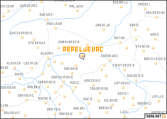 map of Pepeljevac