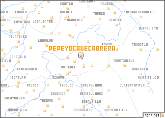 map of Pepeyoca de Cabrera