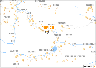 map of Pepiće