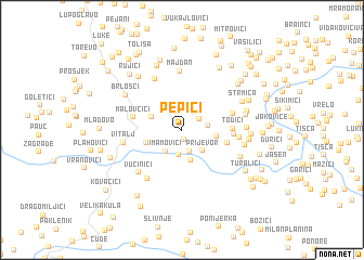 map of Pepići