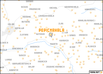 map of Pepić Mahala