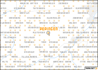 map of Pepingen