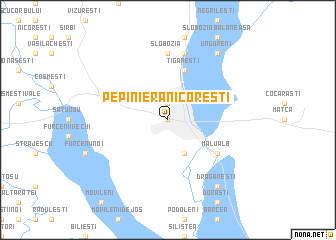 map of Pepiniera Nicoreşti