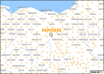 map of Pépinière