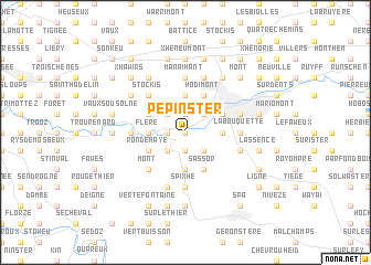 map of Pepinster