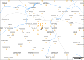 map of Pépin