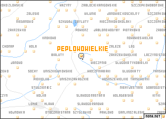 map of Pepłowo Wielkie