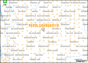 map of Pepolgahadeniya