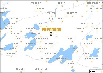 map of Peppanäs