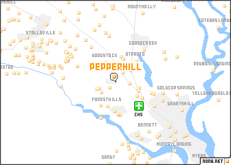 map of Pepperhill