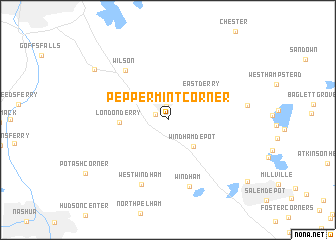 map of Peppermint Corner