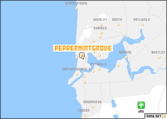 map of Peppermint Grove