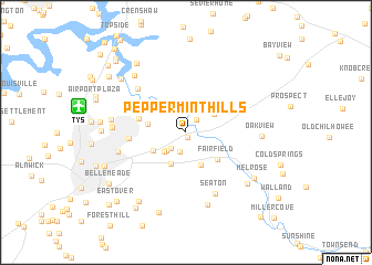 map of Peppermint Hills