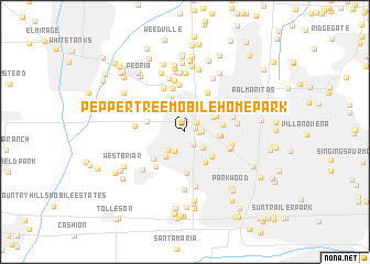 map of Pepper Tree Mobile Home Park