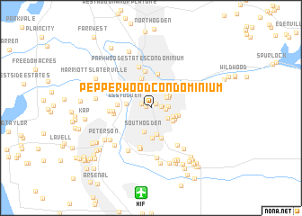 map of Pepperwood Condominium
