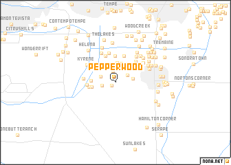 map of Pepperwood