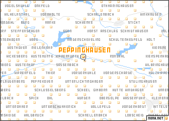 map of Peppinghausen