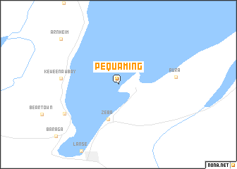 map of Pequaming