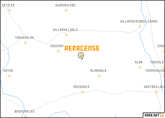 map of Peracense