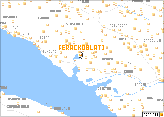 map of Peračko Blato