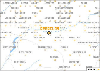 map of Péraclos